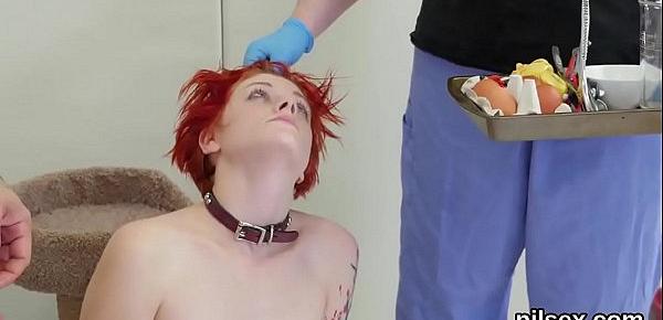  Spicy cutie is brought in anal loony bin for painful therapy